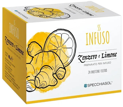 INFUSO TISANA ZENZERO + LIMONE 20 FILTRI - Farmaspeed