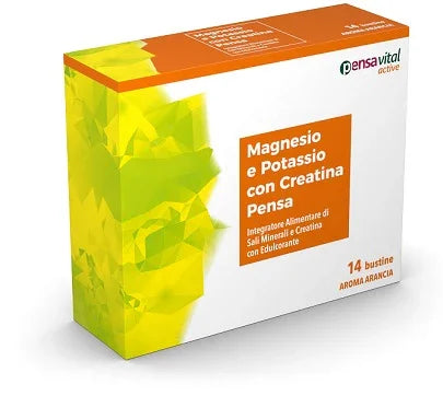 MAGNESIO E POTASSIO CON CREATINA ARANCIA PENSA 14 BUSTINE - Farmaspeed