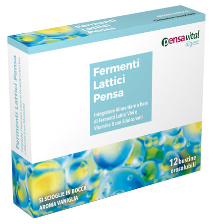 LIVE LACTIC FERMENTS AND VITAMINS B 12 VANILLA OROSOLUBLE SACHETS