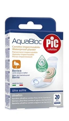 CEROTTO PIC AQUABLOC 19X72MM ANTIBATTERICO 20 PEZZI - Farmaspeed