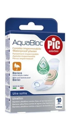 CEROTTO PIC AQUABLOC 25X72MM ANTIBATTERICO 10 PEZZI - Farmaspeed