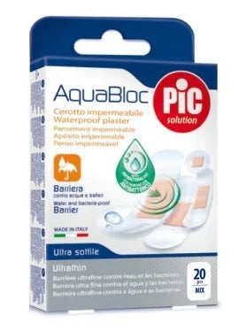CEROTTO PIC AQUABLOC MIX ANTIBATTERICO 20 PEZZI - Farmaspeed