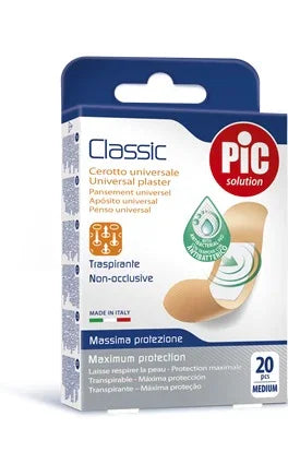 CEROTTO PIC CLASSIC 19X72 MM ANTIBATTERICO 20 PEZZI - Farmaspeed
