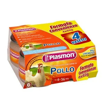 PLASMON OMOGENEIZZATO POLLO CON GIFT 4 X 80 G - Farmaspeed