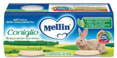 MELLIN OMOGENEIZZATO CONIGLIO 2 X 80 G - Farmaspeed