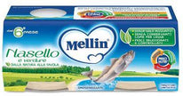 MELLIN OMOGENEIZZATO NASELLO 2 X 80 G - Farmaspeed