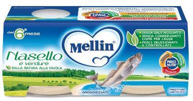 MELLIN OMOGENEIZZATO NASELLO 2 X 80 G - Farmaspeed
