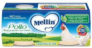 MELLIN OMOGENEIZZATO POLLO 2 X 80 G - Farmaspeed