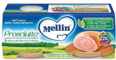 MELLIN OMOGENEIZZATO PROSCIUTTO 2 X 120 G - Farmaspeed