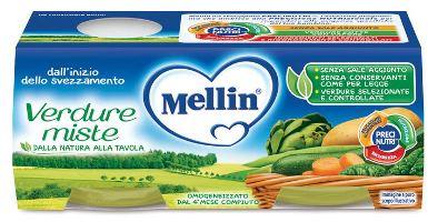 MELLIN OMOGENEIZZATO VERDURE MISTE 2 X 80 G - Farmaspeed