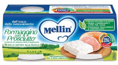 MELLIN BABY CHEESE WITH HAM 2 X 80 G