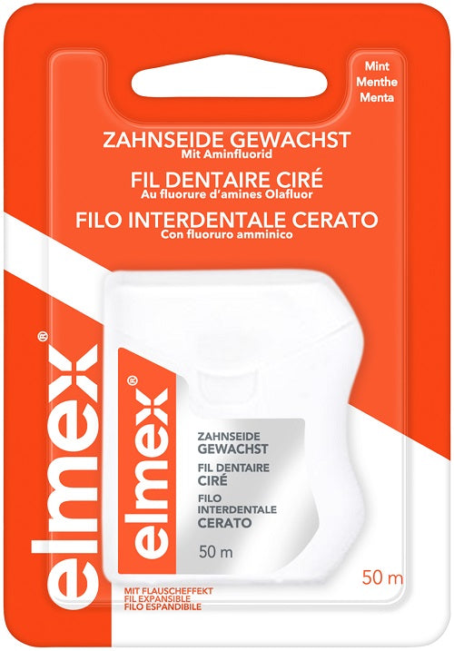 ELMEX WAXED DENTAL FLOSS 50 METERS