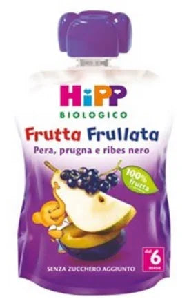 HIPP BIO FRUTTA FRULLATA PERA PRUGNA RIBES 90 G - Farmaspeed