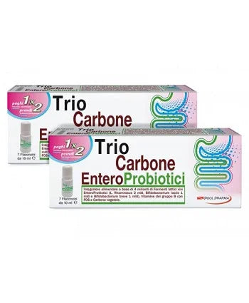 TRIOCARBONE ENTEROPROBIOTICI 7 FLACONCINI X 10 ML - Farmaspeed