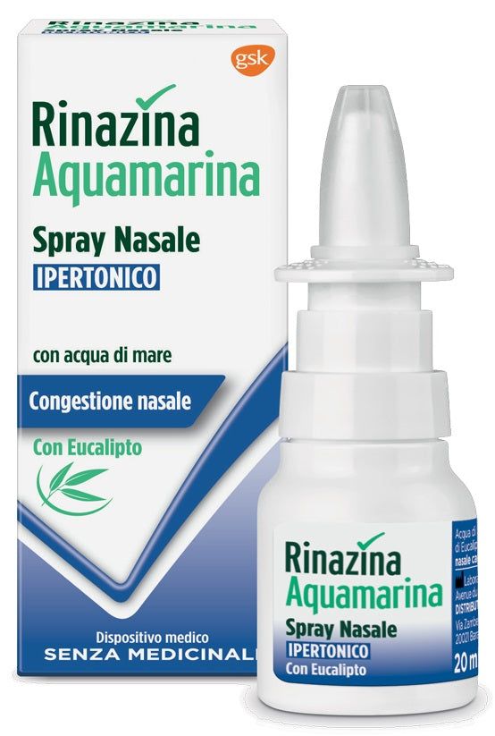 RINAZINA AQUAMARINA SPRAY NASALE IPERTONICO CON EUCALIPTO 20 ML