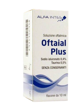 OFTAIAL PLUS OPHTHALMIC SOLUTION HYALURONIC ACID 0.4% AND TAURINE 10ML