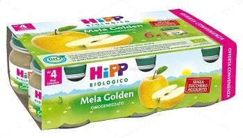 HIPP BIO OMOGENEIZZATO MELA GOLDEN 6X80 G - Farmaspeed