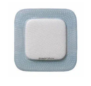 MEDICAZIONE BIATAIN IN SCHIUMA DI POLIURETANO CON BORDO ADESIVO IN SILICONE 10X20 CM 5 PEZZI - Farmaspeed