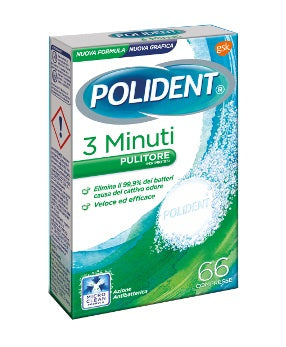POLIDENT 3 MINUTES 66 TABLETS
