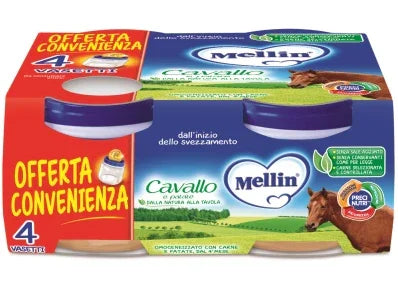 MELLIN OMOGENEIZZATO CAVALLO 4 X 80 G - Farmaspeed