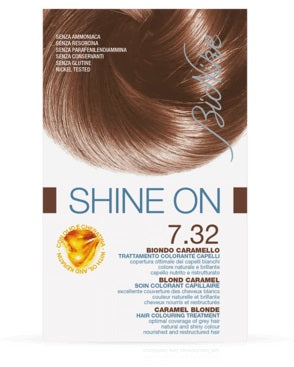 BIONIKE SHINE ON HAIR COLOR TREATMENT CARAMEL BLONDE 7.32
