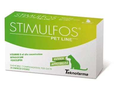 STIMULFOS PET LINE GATTO MANGIME COMPLEMENTARE SCATOLA 30 COMPRESSE - Farmaspeed