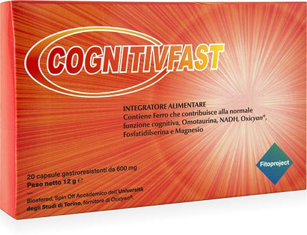 COGNITIVFAST 20 GASTRO-RESISTANT CAPSULES OF 600 MG