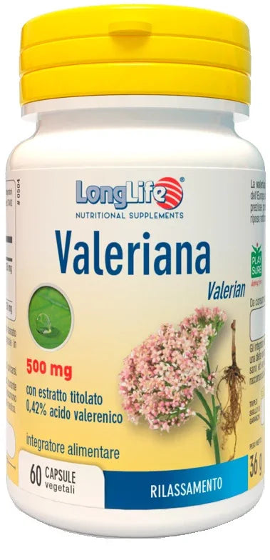 LONGLIFE VALERIANA 60 CAPSULE 500 MG - Farmaspeed