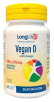 LONGLIFE VEGAN D 60 TABLETS