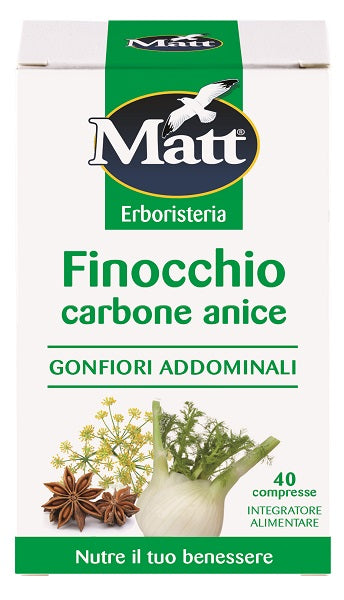 MATT ERBORISTERIA FINOCCHIO CARBONE ANICE 40 COMPRESSE - Farmaspeed