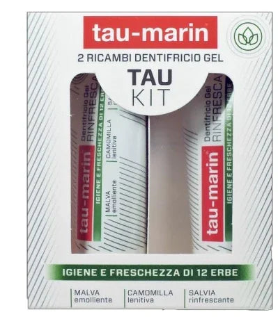 TAU MARIN DENTIFRICIO RINFRESCANTE RICARICA TAU KIT 2X20ML - Farmaspeed