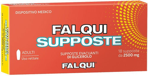 SUPPOSITORIES FALQUI 18 SUPPOSITORIES WITH GLYCERIN 2500MG ADULTS