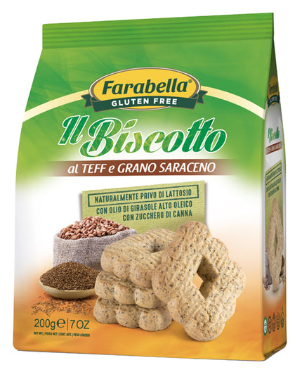 FARABELLA IL BISCOTTO AL TEFF E GRANO SARACENO 200 G