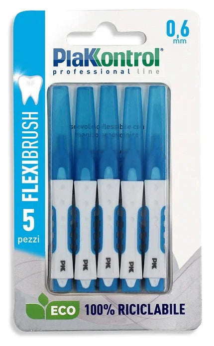 PLAKKONTROL SCOVOLINO INTERDENTALE FLEXI BRUSH06 BLISTER 5 PEZZI - Farmaspeed