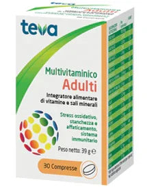 MULTIVITAMINICO ADULTI TEVA 30 COMPRESSE 30 G - Farmaspeed