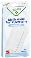 MEDICAZIONE POST OPERATORIA STERILE GARZA ANTIADERENTE 10X20 CM 4 PEZZI PROFAR - Farmaspeed