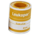 CEROTTO IN ROCCHETTO LEUKOPOR IPOALLERGENICO TESSUTO NON TESSUTO BIANCO 5X500 CM - Farmaspeed