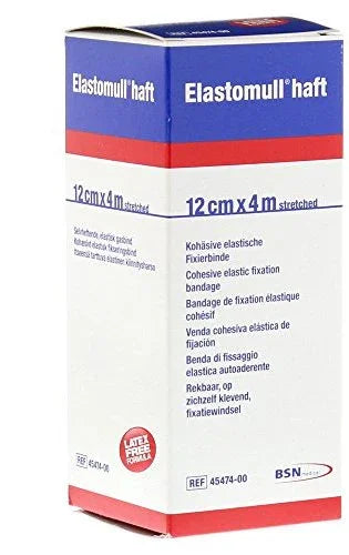 BENDA ELASTICA AUTOADESIVA ELASTOMULL HAFT COMPRESSIONE FORTE 12X400 CM - Farmaspeed