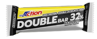 PROACTION DOUBLE BAR 32% HAZELNUT CARAMEL 60 G