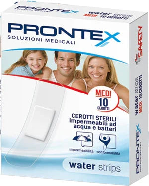 CEROTTO PRONTEX WATER STRIPS MEDIO 10 PEZZI - Farmaspeed