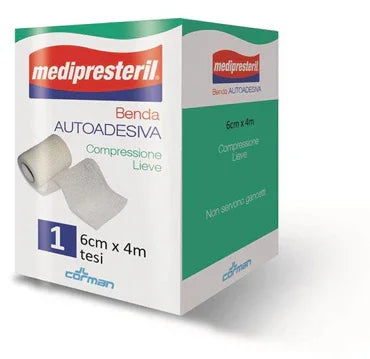 BENDA ADESIVA MEDIPRESTERIL 6X400CM - Farmaspeed