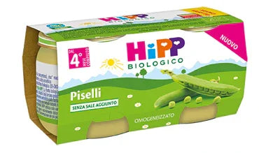 HIPP BIO OMOGENEIZZATO PISELLI 2X80 G - Farmaspeed