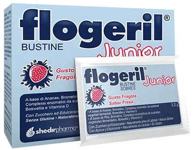 FLOGERIL JUNIOR FRAGOLA 20 BUSTINE - Farmaspeed
