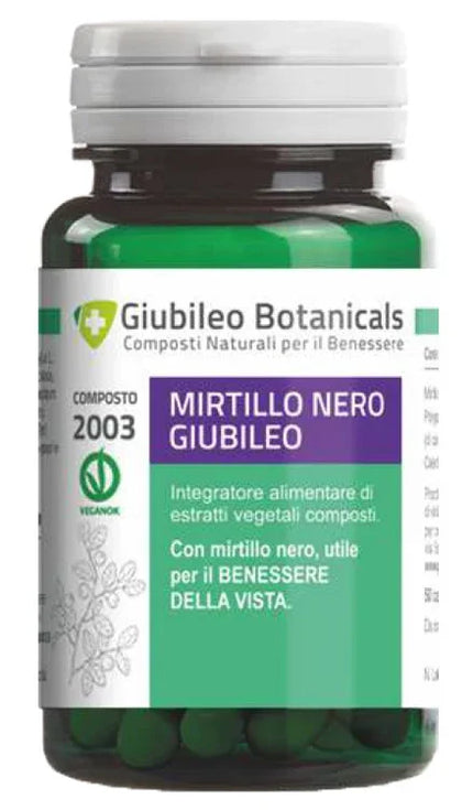 GIUBILEO BOTANICALS MIRTILLO NERO 50 CAPSULE - Farmaspeed