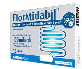 FLORMIDABIL RICARICA 10 CAPSULE - Farmaspeed