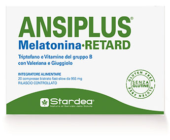 ANSIPLUS RETARD MELATONIN 20 TWO-LAYER TABLETS FAST SLOW 955 MG