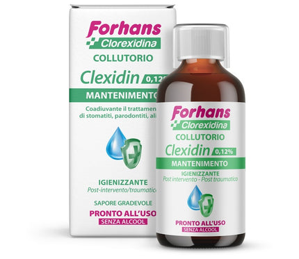 FORHANS MOUTHWASH WITH CHLORHEXIDINE 0.12 CLEXIDIN ALCOHOL-FREE 200 ML