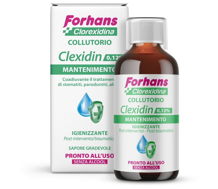 FORHANS MOUTHWASH WITH CHLORHEXIDINE 0.12 CLEXIDIN ALCOHOL-FREE 200 ML