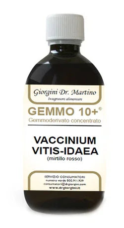 GEMMO 10+ MIRTILLO ROSSO LIQUIDO ANALCOLICO 500 ML - Farmaspeed