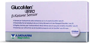 STRISCE MISURAZIONE CHETONEMIA GLUCOMEN AREO B-KETONE SENSOR 10 PEZZI - Farmaspeed